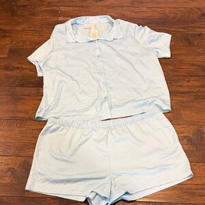 Auden Light Blue Pajama Set NWT